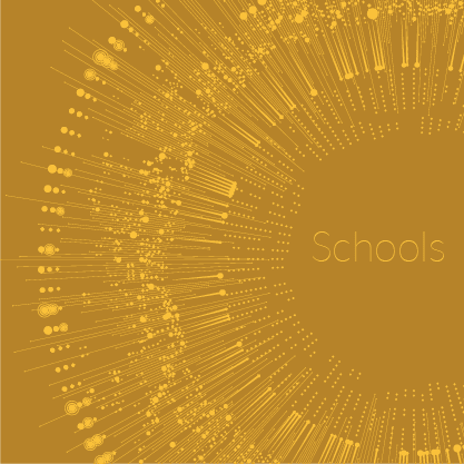 Abstract image of schools using big data and AI for education, supported by the International Parents Alliance