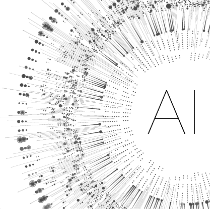 Abstract image of AI in schools representing data-driven education, supported by the International Parents Alliance