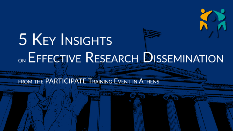 5 Key Insights on Effective Research Dissemination from the PARTICIPATE Training Event